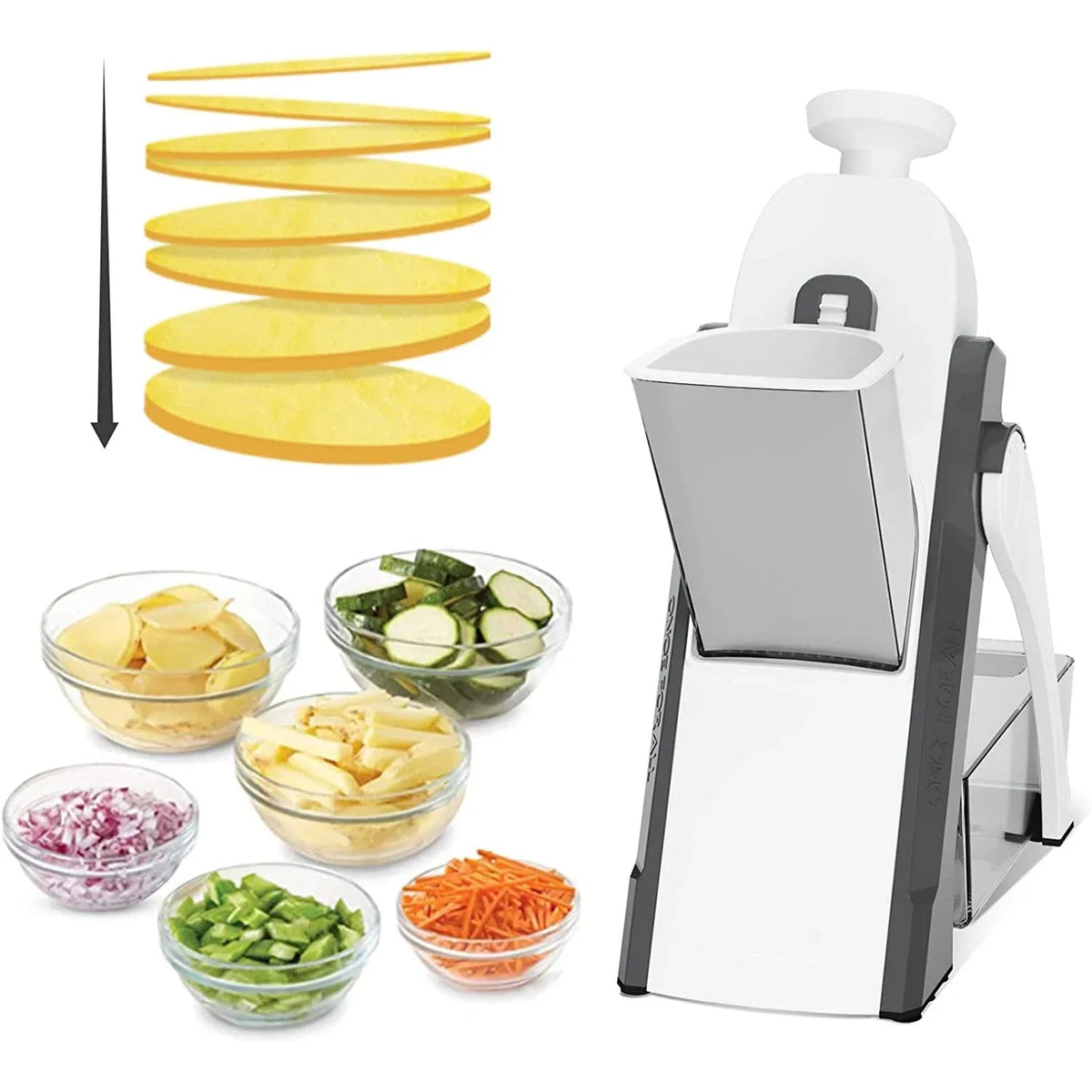 Manual Vegetable Cutter - Adjustable Mandoline Slicer